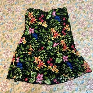 Vintage Floral Print Women's Skirt